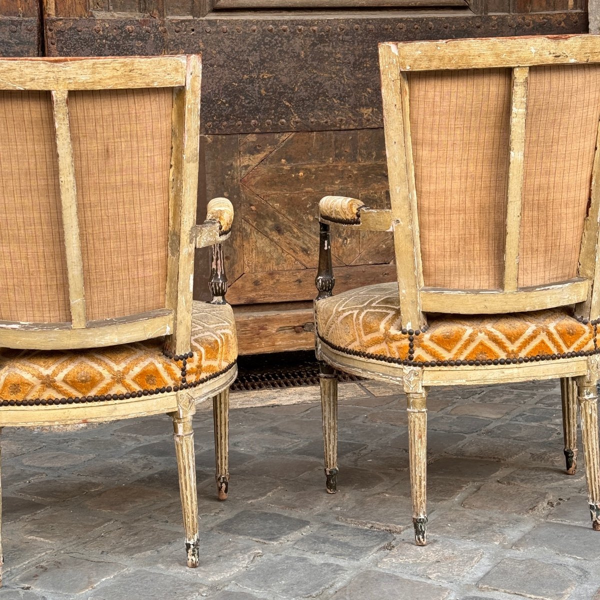 Pair Of Directoire Armchairs-photo-5