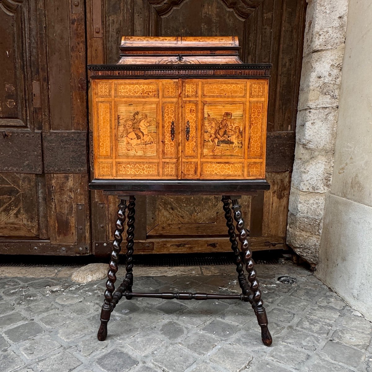 Cabinet Augsbourg XVIIe-photo-2