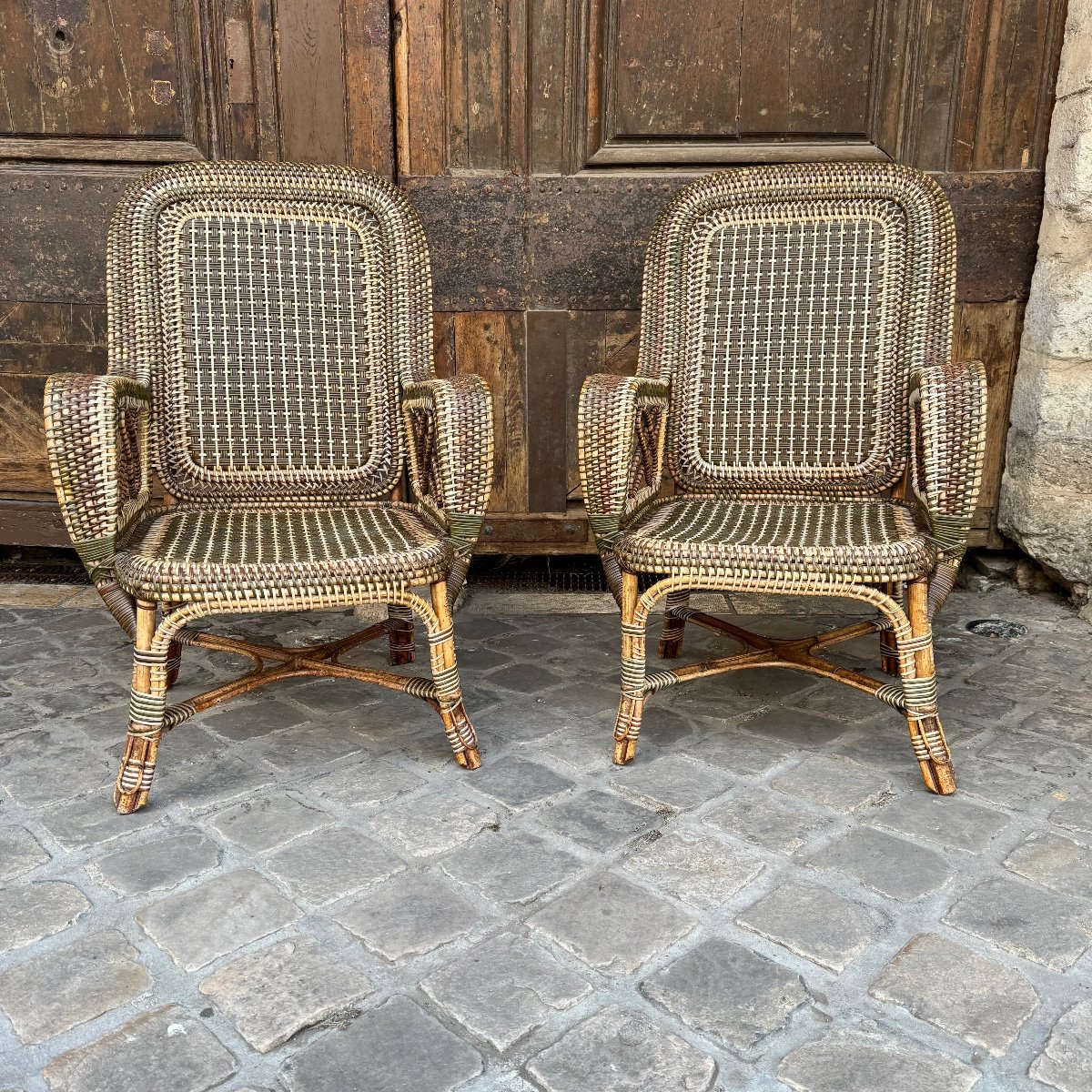 Paire De Fauteuils Perret Et Vibert-photo-2