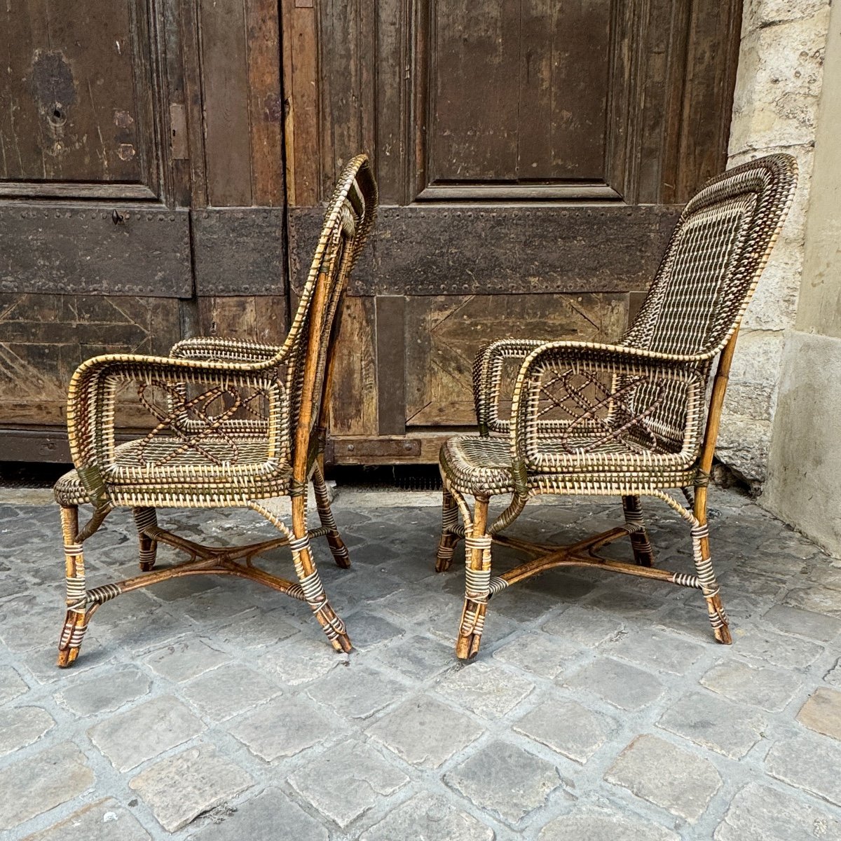 Paire De Fauteuils Perret Et Vibert-photo-3