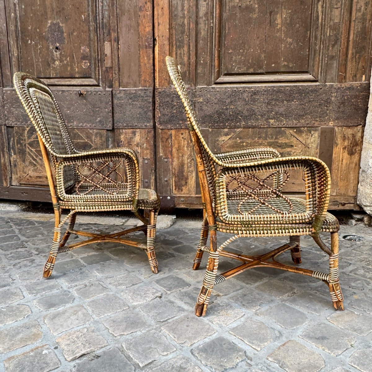Paire De Fauteuils Perret Et Vibert-photo-4