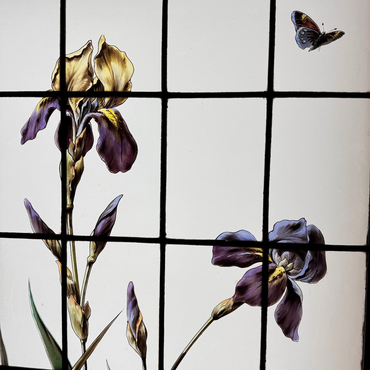 Stained Glass Windows With Kingfishers And Heron (200 X 171 Cm)-photo-2