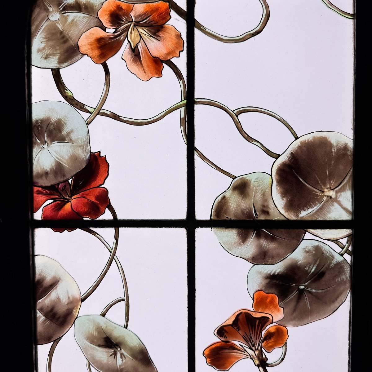 Stained Glass Windows With Kingfishers And Heron (200 X 171 Cm)-photo-5
