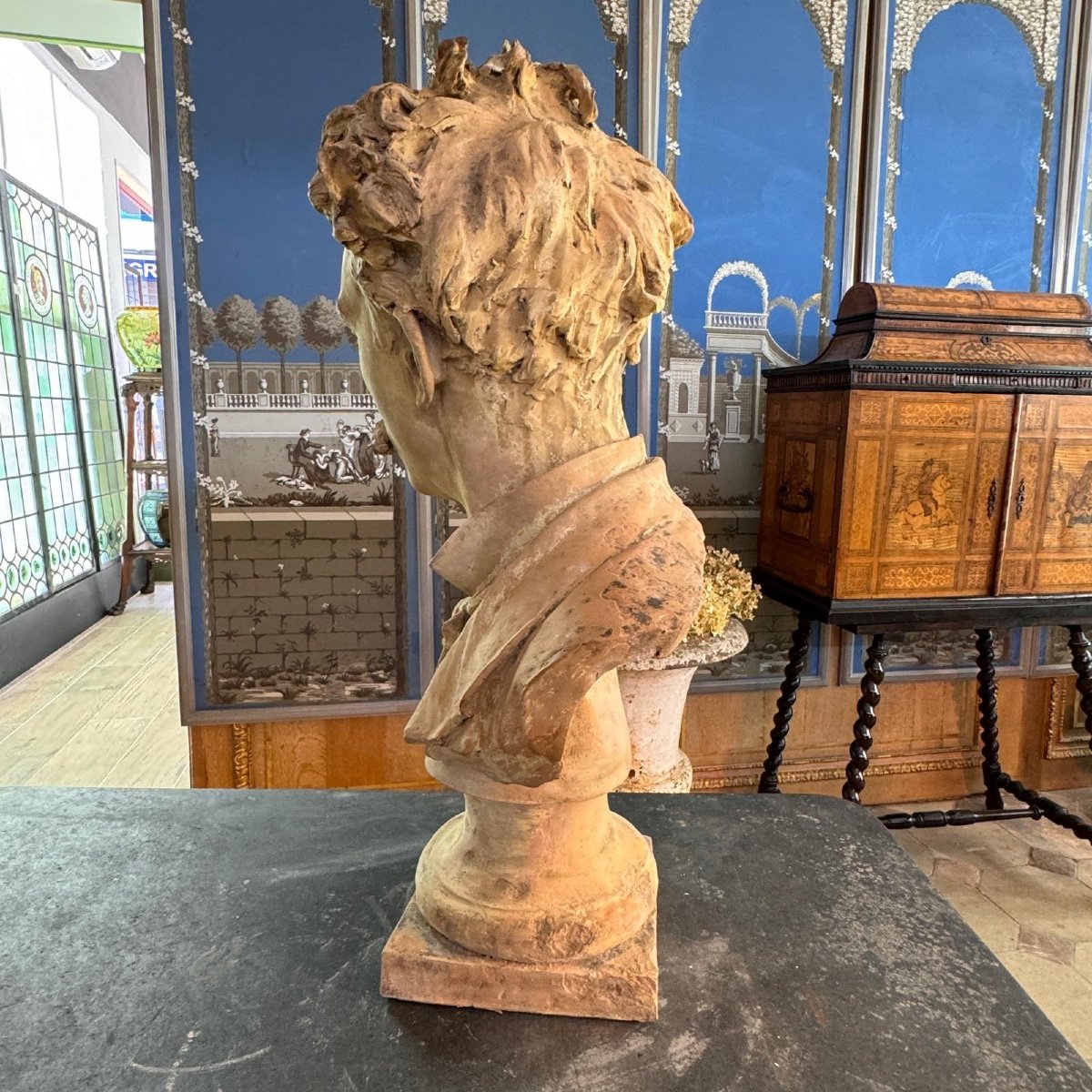 Terracotta Artist Bust-photo-2