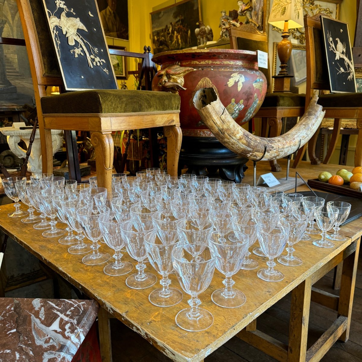 Val Saint Lambert Crystal Glasses-photo-2