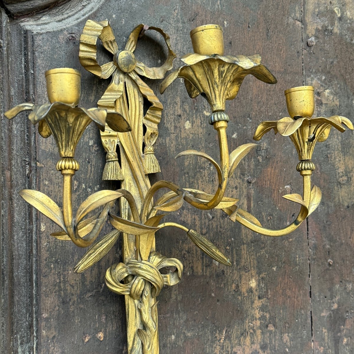 Pair Of Louis XVI Swedish Wall Lights-photo-4