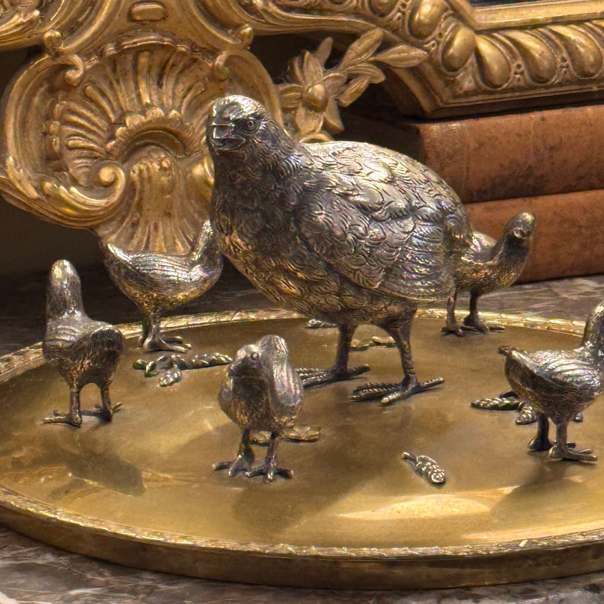 Partridges In Bronze-photo-4