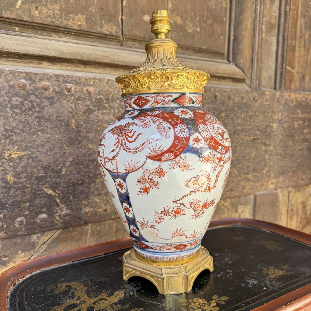 Pied de lampe Imari-photo-2