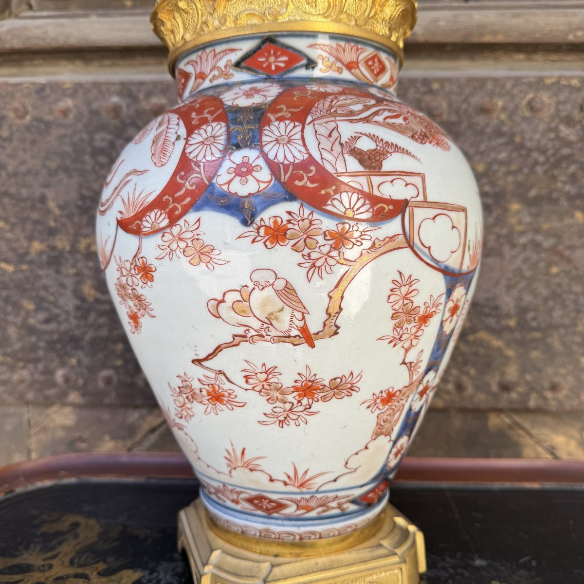 Pied de lampe Imari-photo-3