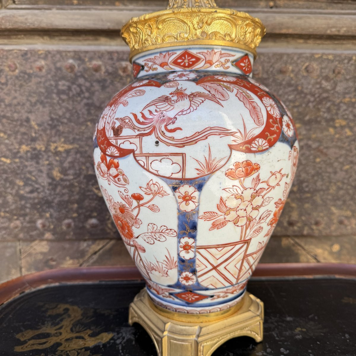 Pied de lampe Imari-photo-1