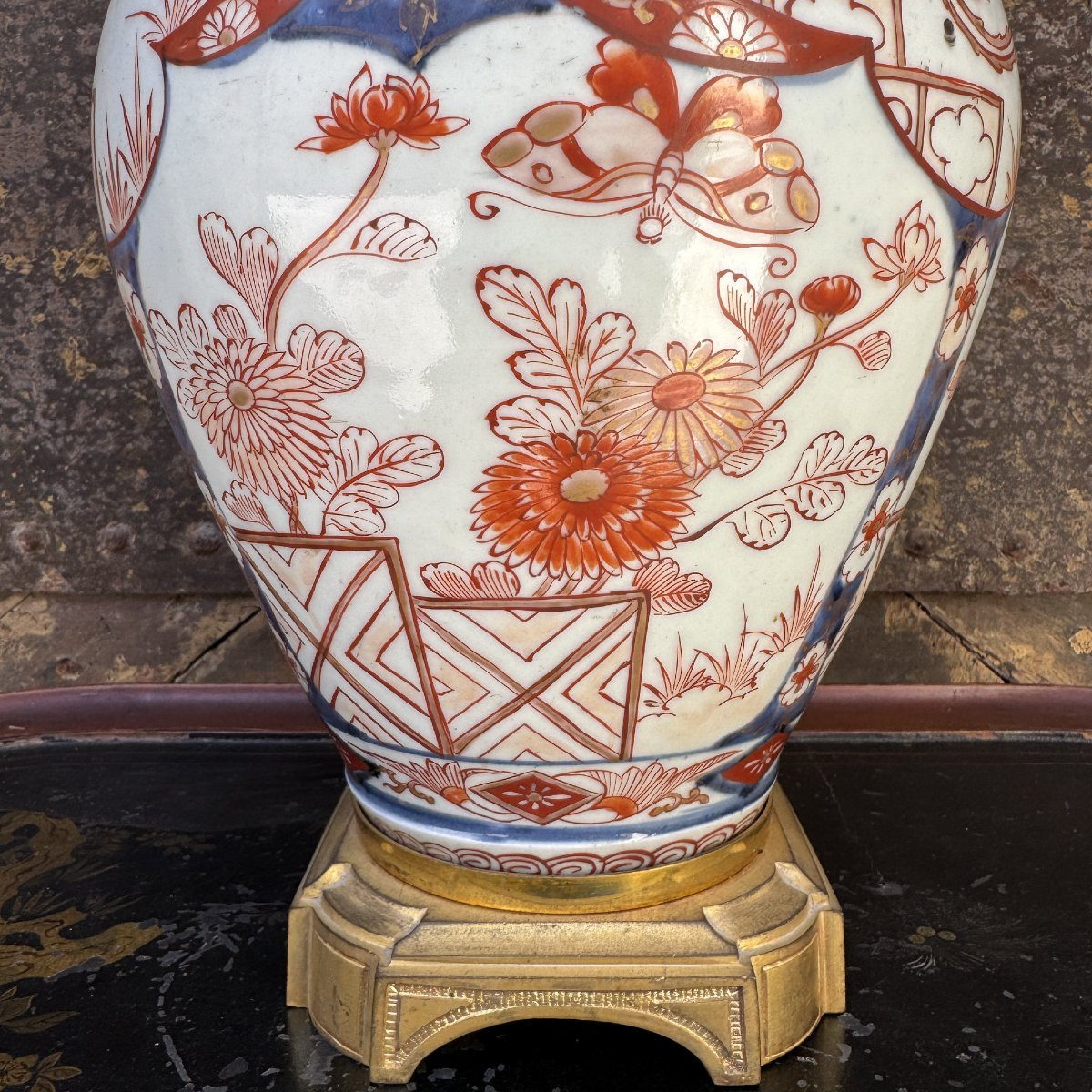 Pied de lampe Imari-photo-2