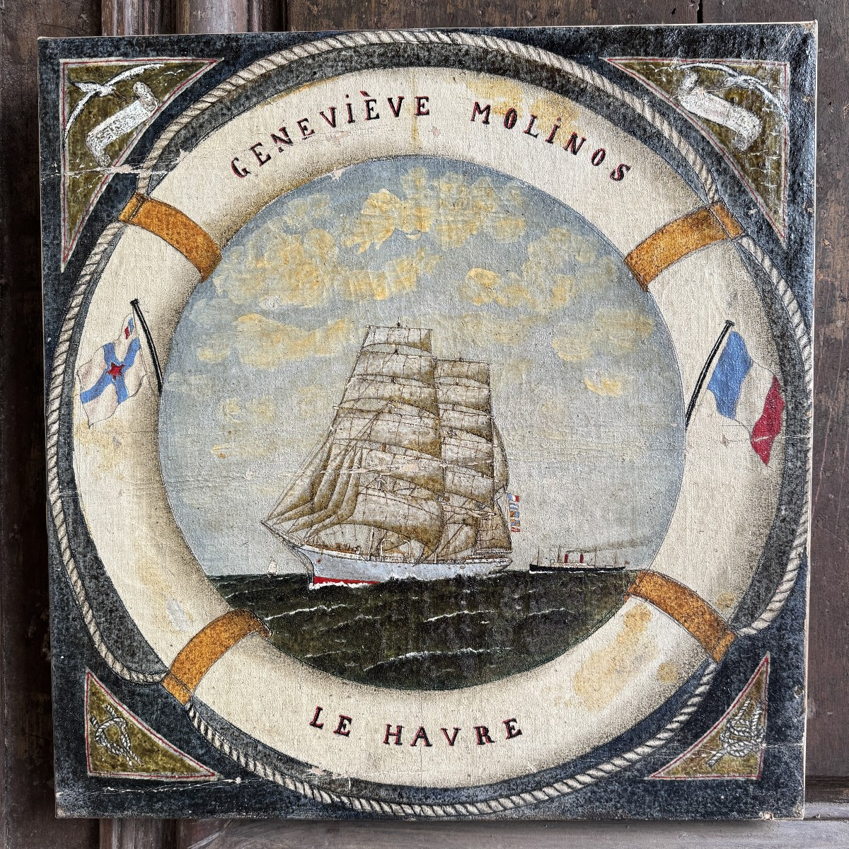 French 3-masted Sailboat The Genevieve Molinos