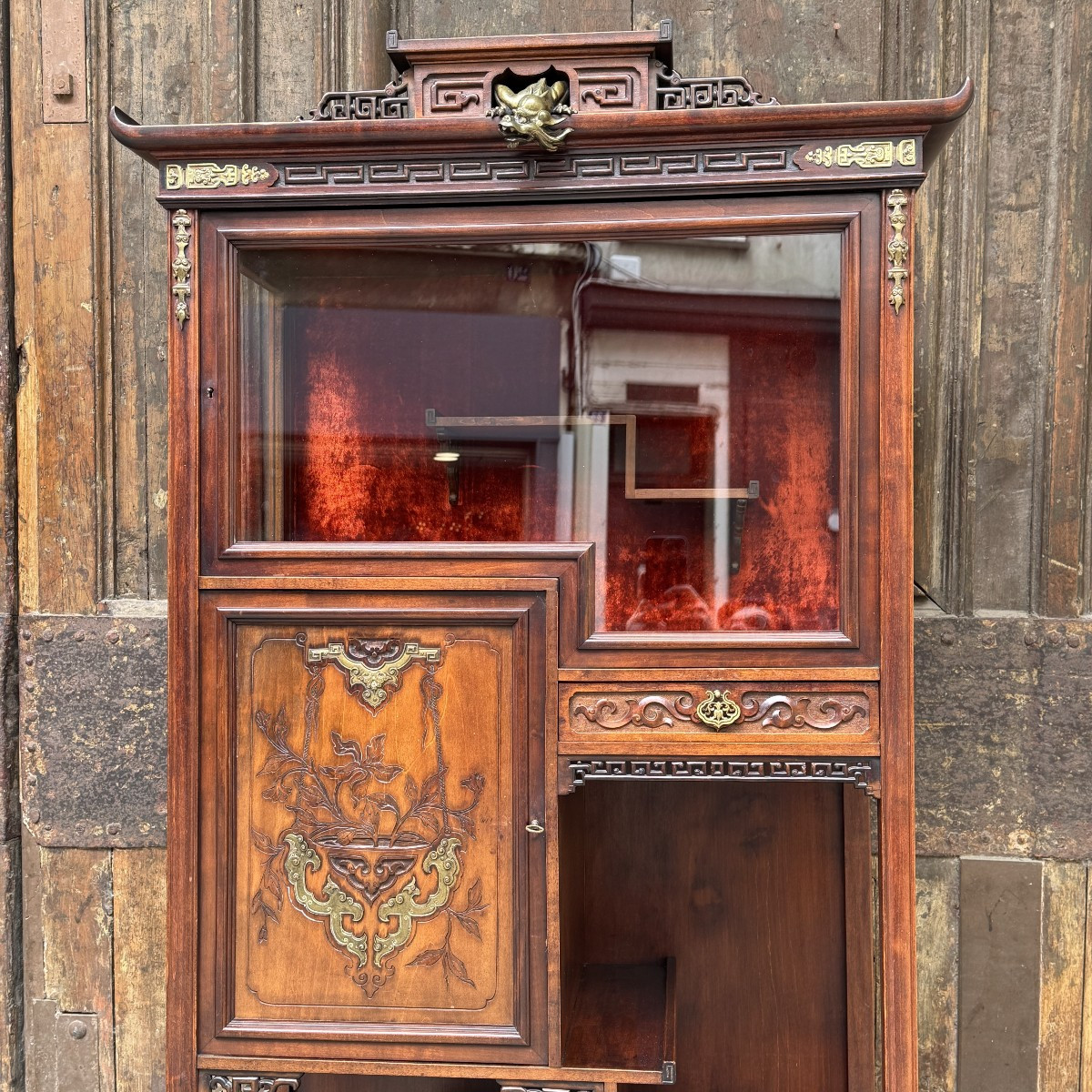 Vitrine Asiatique dans le gout de Viardot (1830-1906)-photo-2