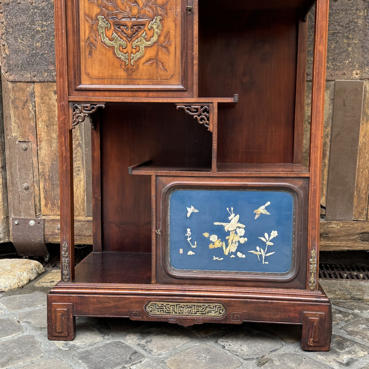 Vitrine Asiatique dans le gout de Viardot (1830-1906)-photo-3