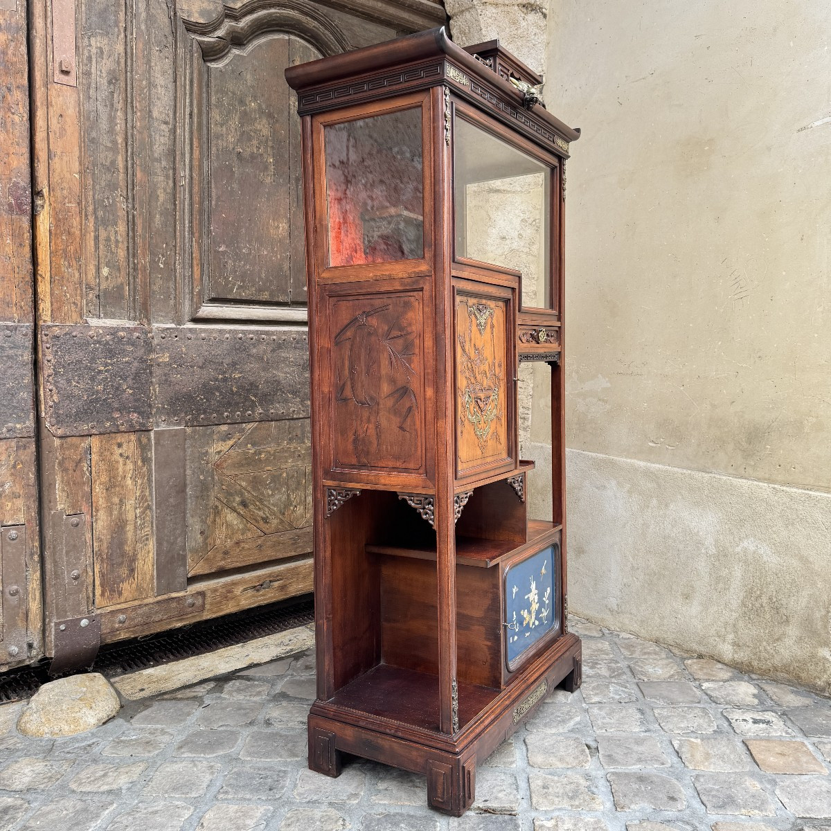 Vitrine Asiatique dans le gout de Viardot (1830-1906)-photo-2