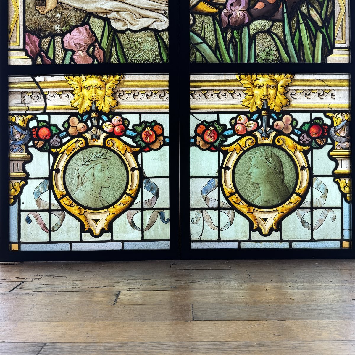 Stained Glass Window Stained Glass Window The Mandolin Player, Oudinot H237cm L106cm-photo-4