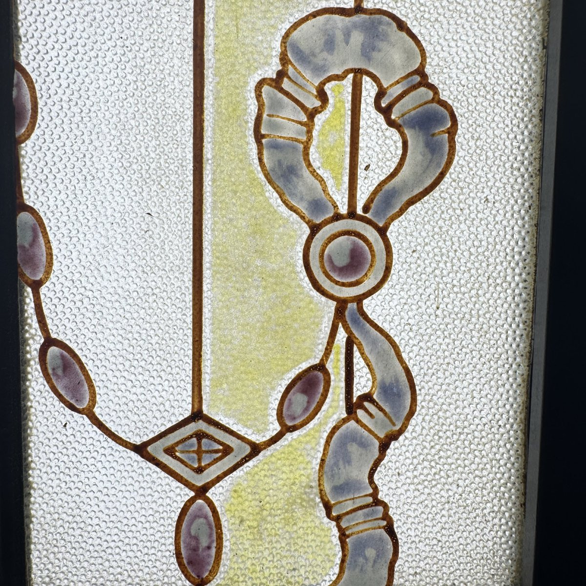Antique Stained Glass Window (h182 X W172)-photo-7