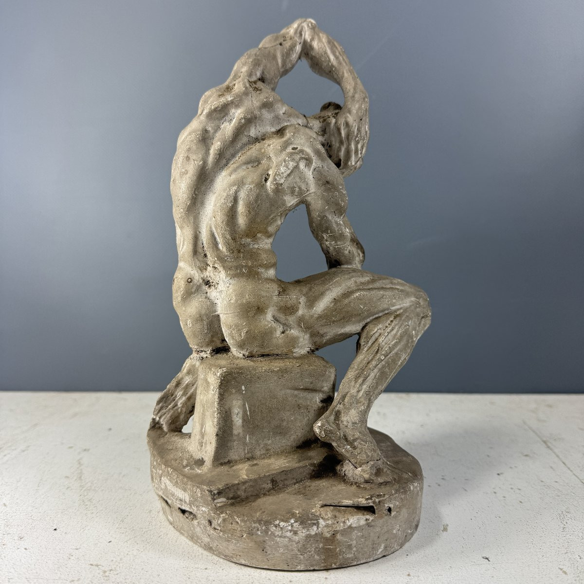 Flayed Figure In Plaster From Michelangelo's Studio, A Model By The Artist.-photo-3