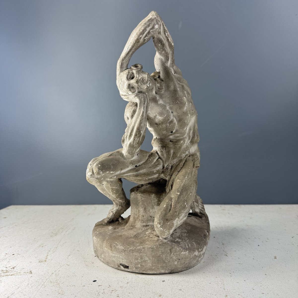 Flayed Figure In Plaster From Michelangelo's Studio, A Model By The Artist.-photo-2