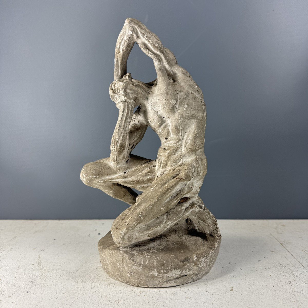 Flayed Figure In Plaster From Michelangelo's Studio, A Model By The Artist.