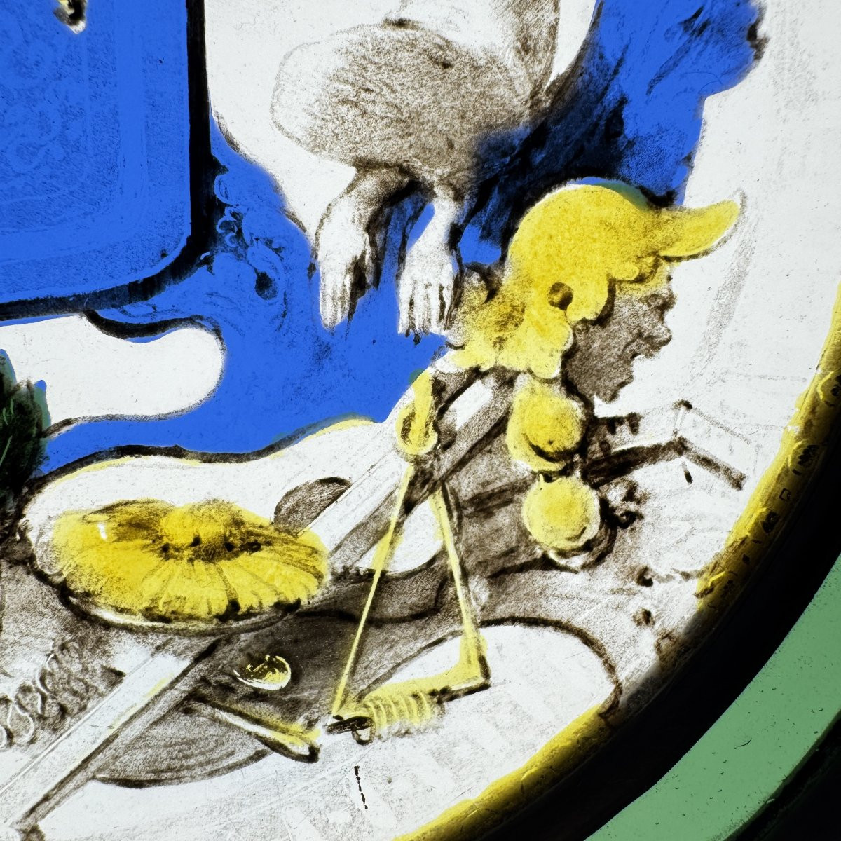 Stained Glass Window In A Roundel Coat Of Arms-photo-2