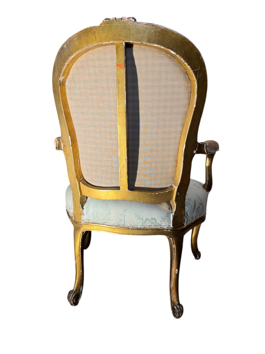 Louis XV Armchair Stamped P. Brizard-photo-2