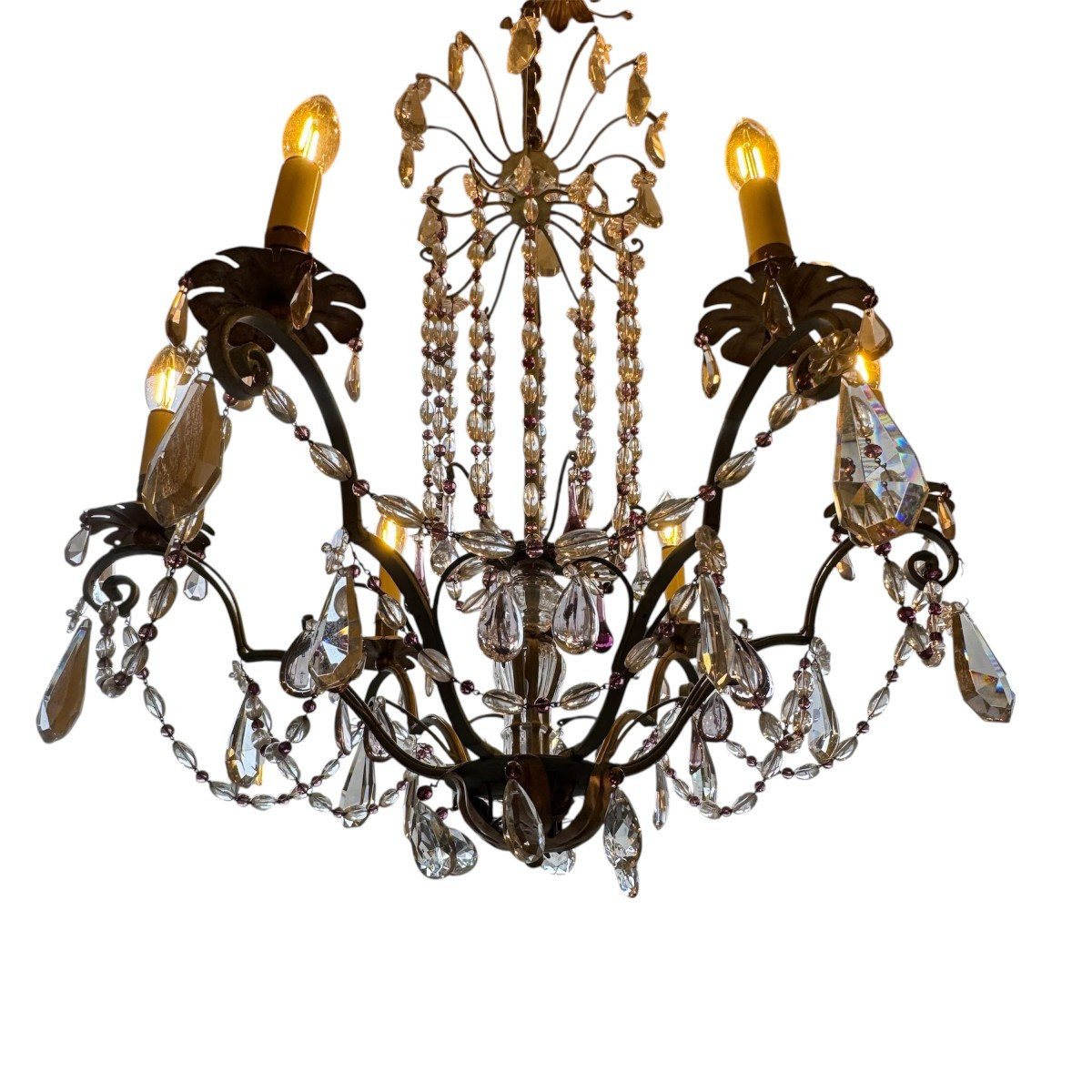 6-arm Chandelier, Height Between 85cm And 120cm-photo-4