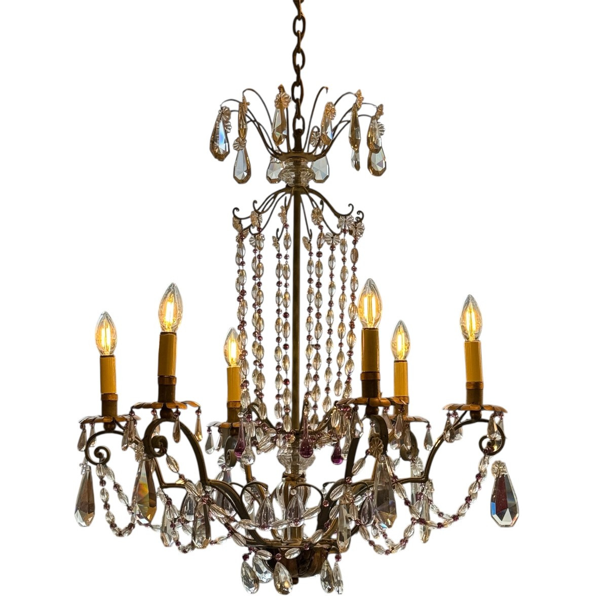 6-arm Chandelier, Height Between 85cm And 120cm