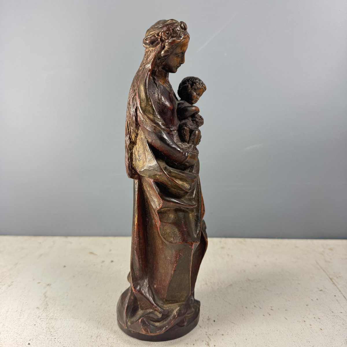 Vierge à l'enfant XVIIIe-photo-1