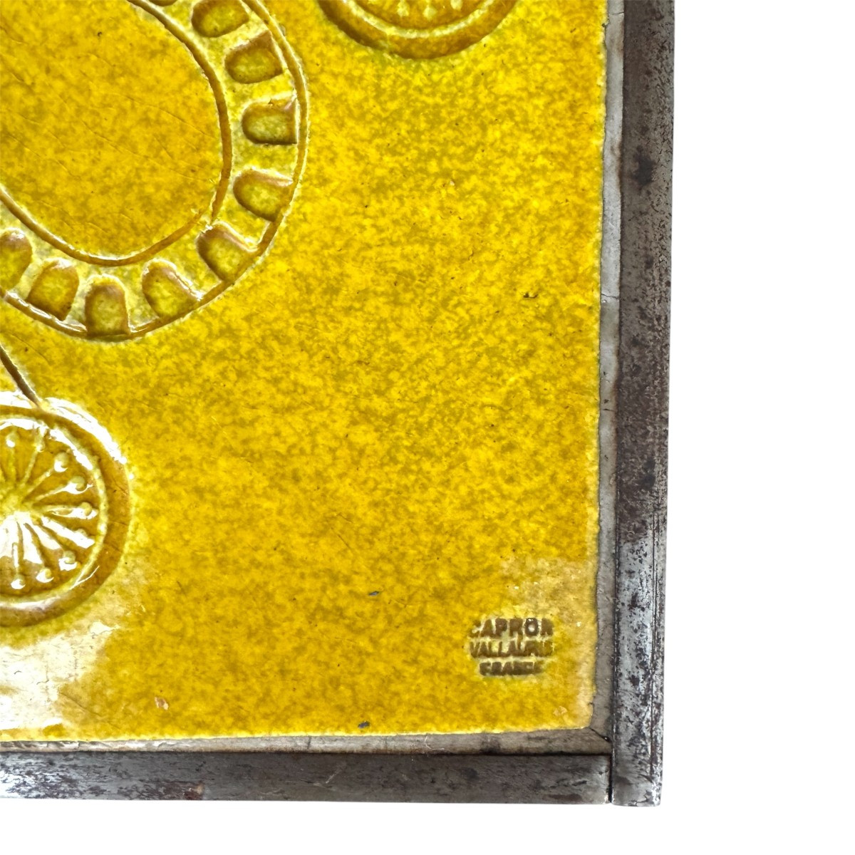 Sunburst Coffee Table By Roger Capron And Jean Derval, Signed-photo-1