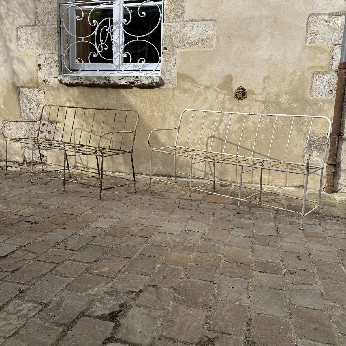 Pair Of Benches 1900