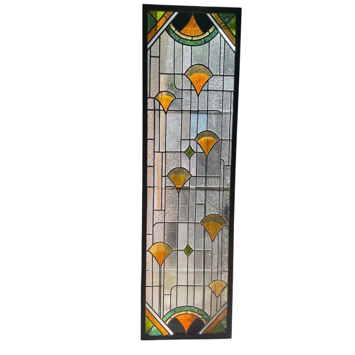 Stained Glass Art Deco Windows (h190 X L54 Cm)-photo-3