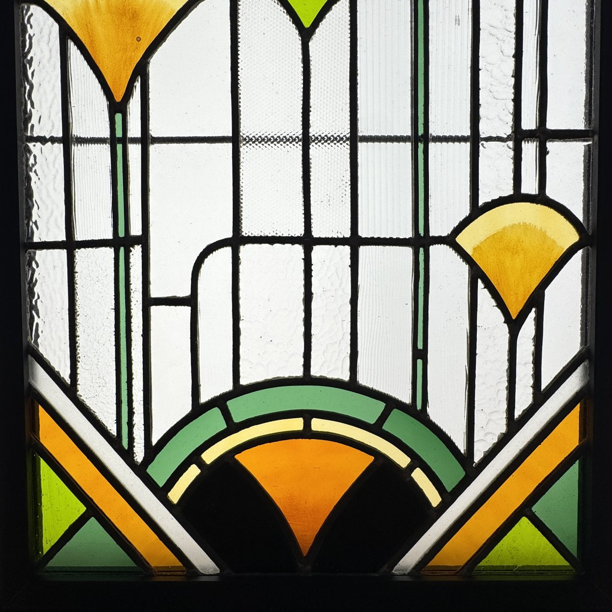 Stained Glass Art Deco Windows (h190 X L54 Cm)-photo-1