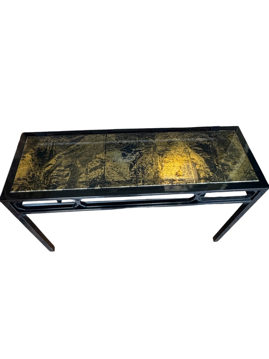 Console laquée de Guy Lefevre