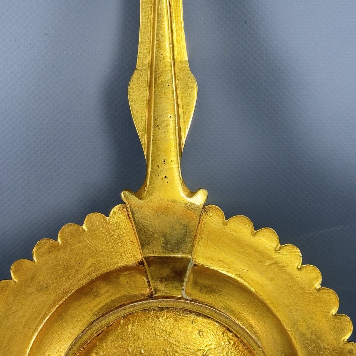 Mercury-gilded Bronze Bishop's Candlestick-photo-5