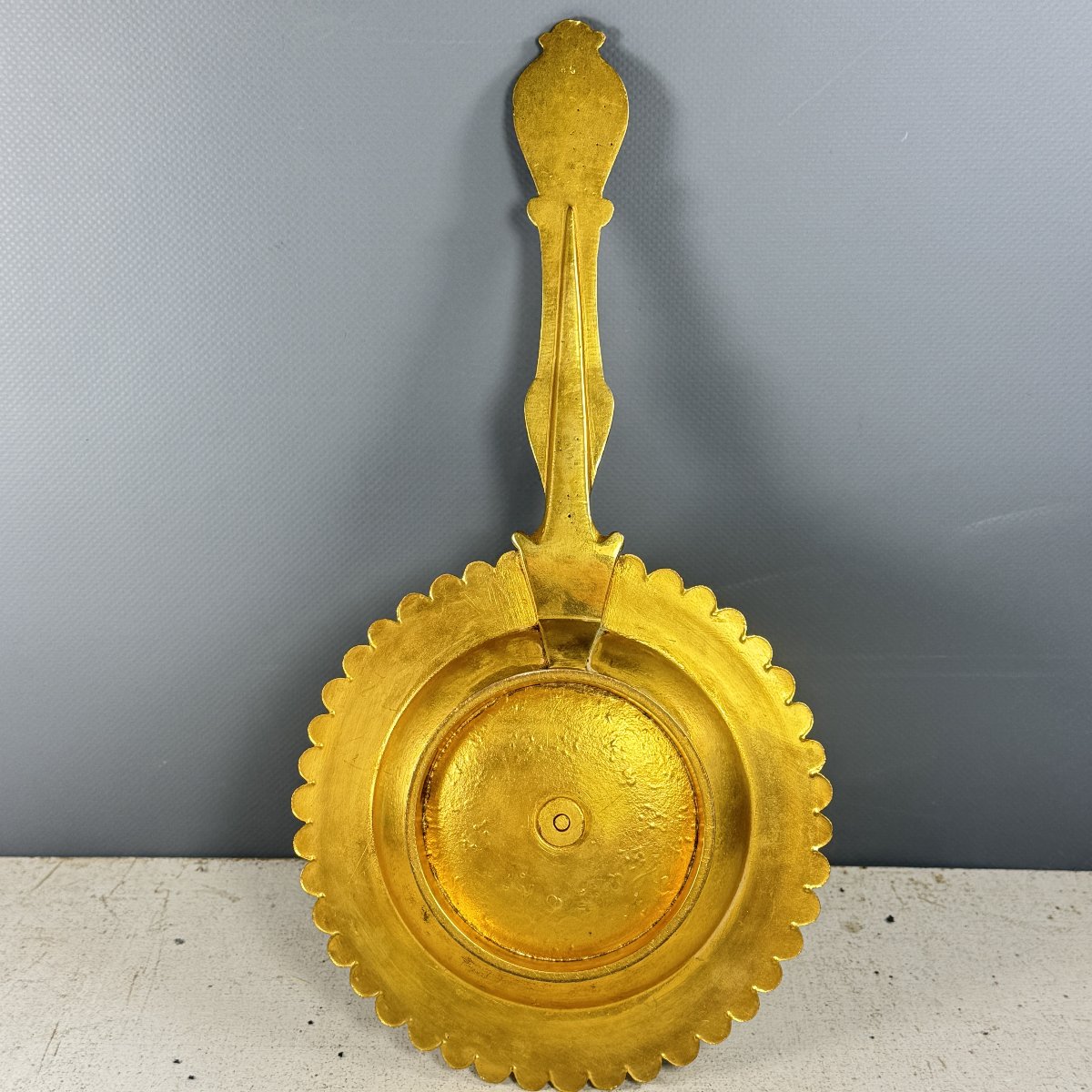 Mercury-gilded Bronze Bishop's Candlestick-photo-6