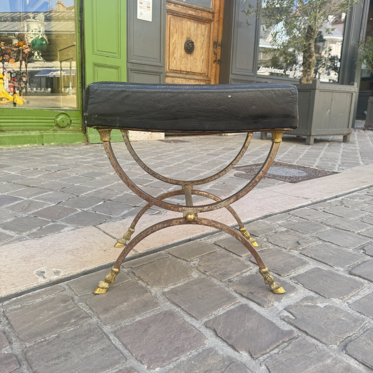 Curule Stool, Designed By Maison Jansen-photo-2
