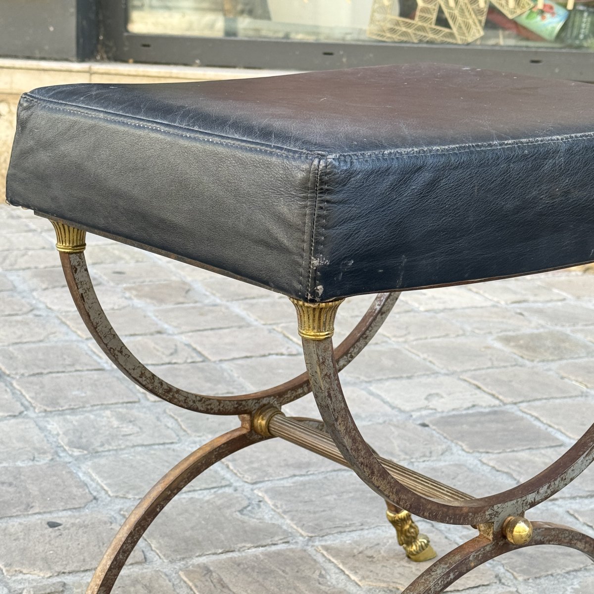 Curule Stool, Designed By Maison Jansen-photo-3