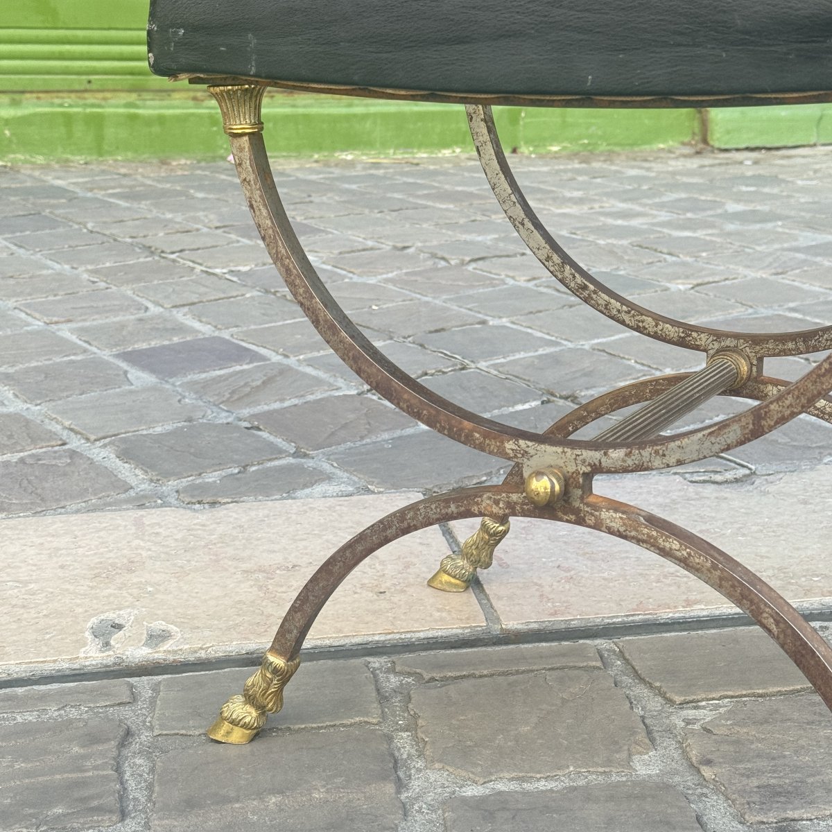 Curule Stool, Designed By Maison Jansen-photo-5