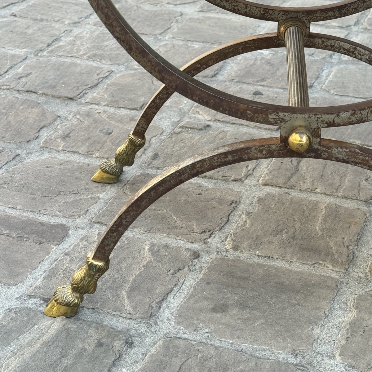 Curule Stool, Designed By Maison Jansen-photo-7