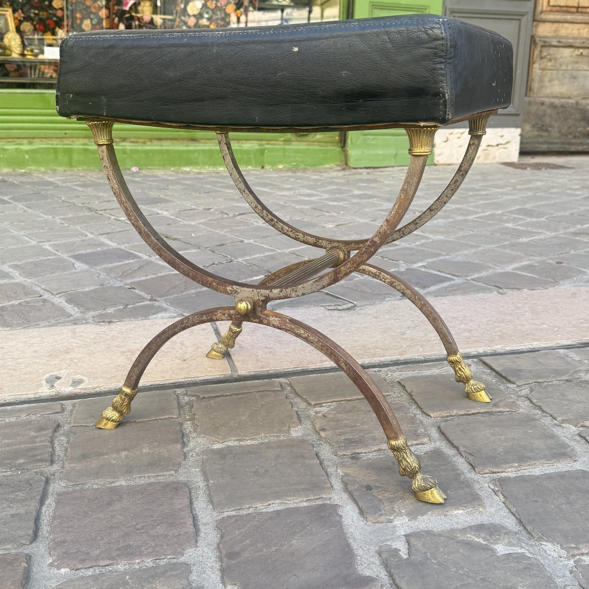Curule Stool, Designed By Maison Jansen