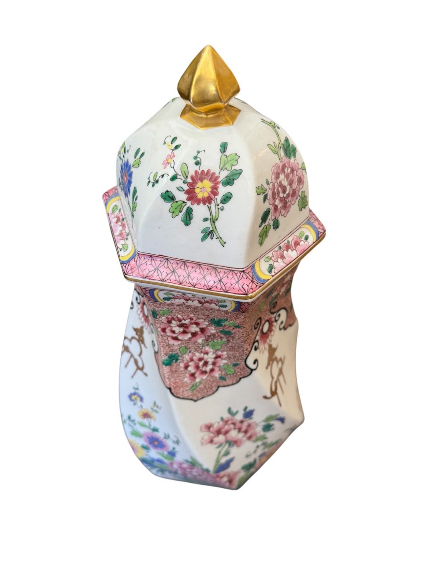 Chinese Vase, Famille Rose-photo-4