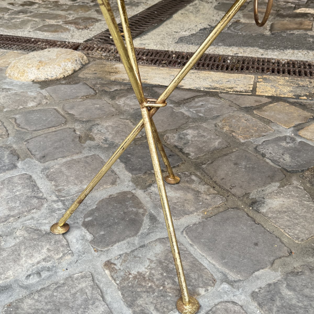 Pair Of Folding Side Tables-photo-3