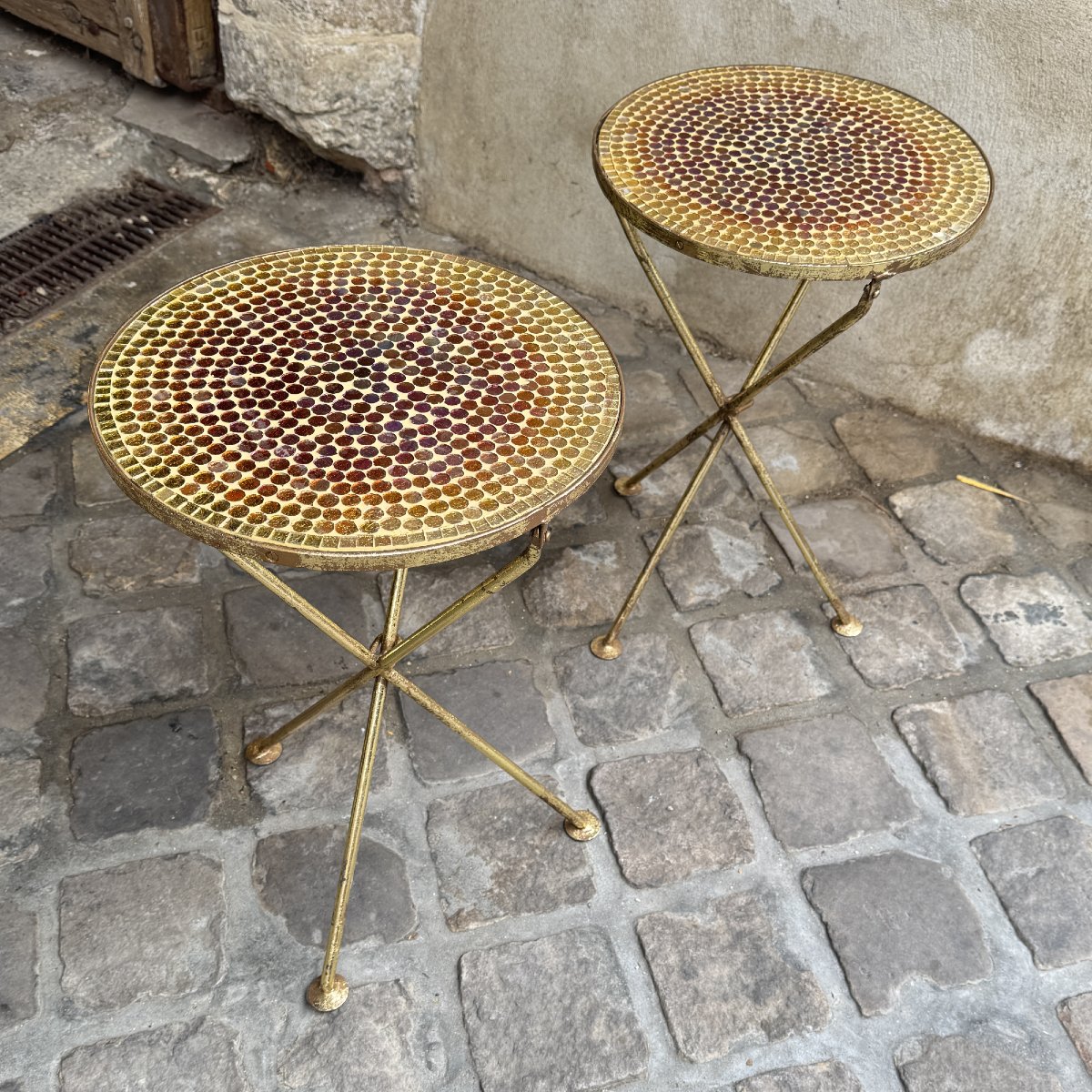 Pair Of Folding Side Tables