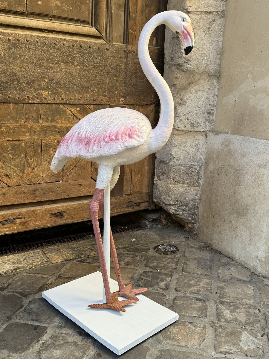 Faience Flamingo From The Bavent Factory-photo-1