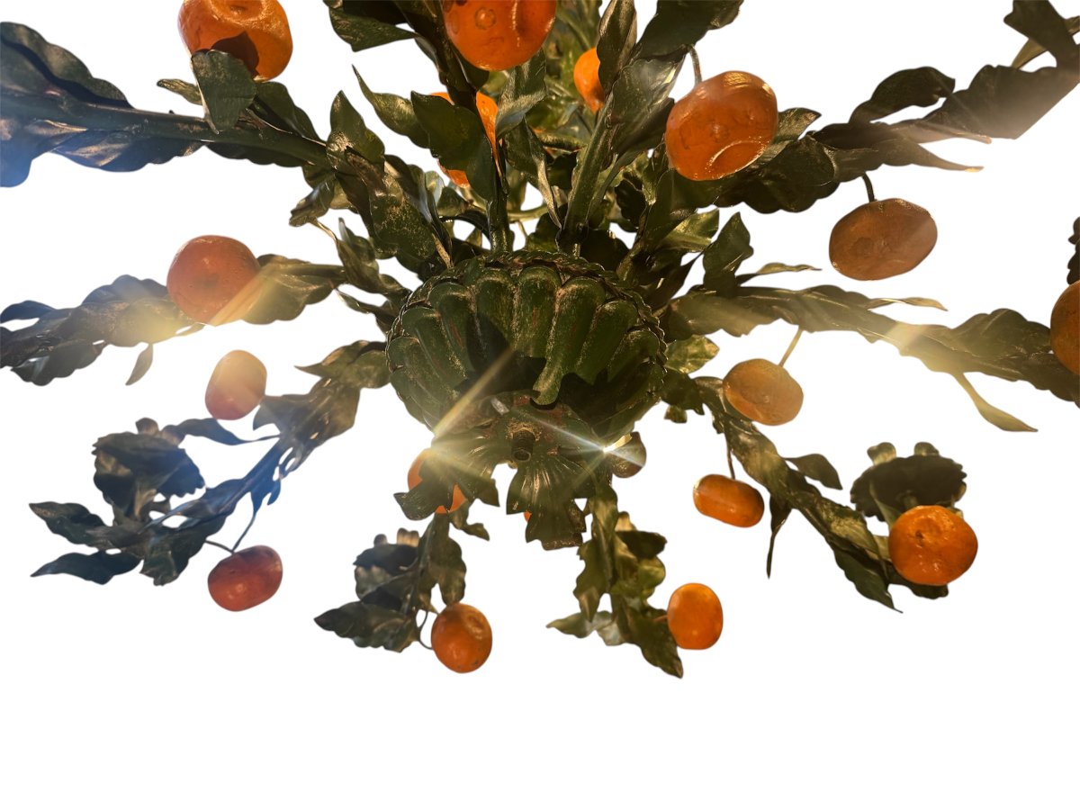 Lustre en fer aux oranges-photo-4