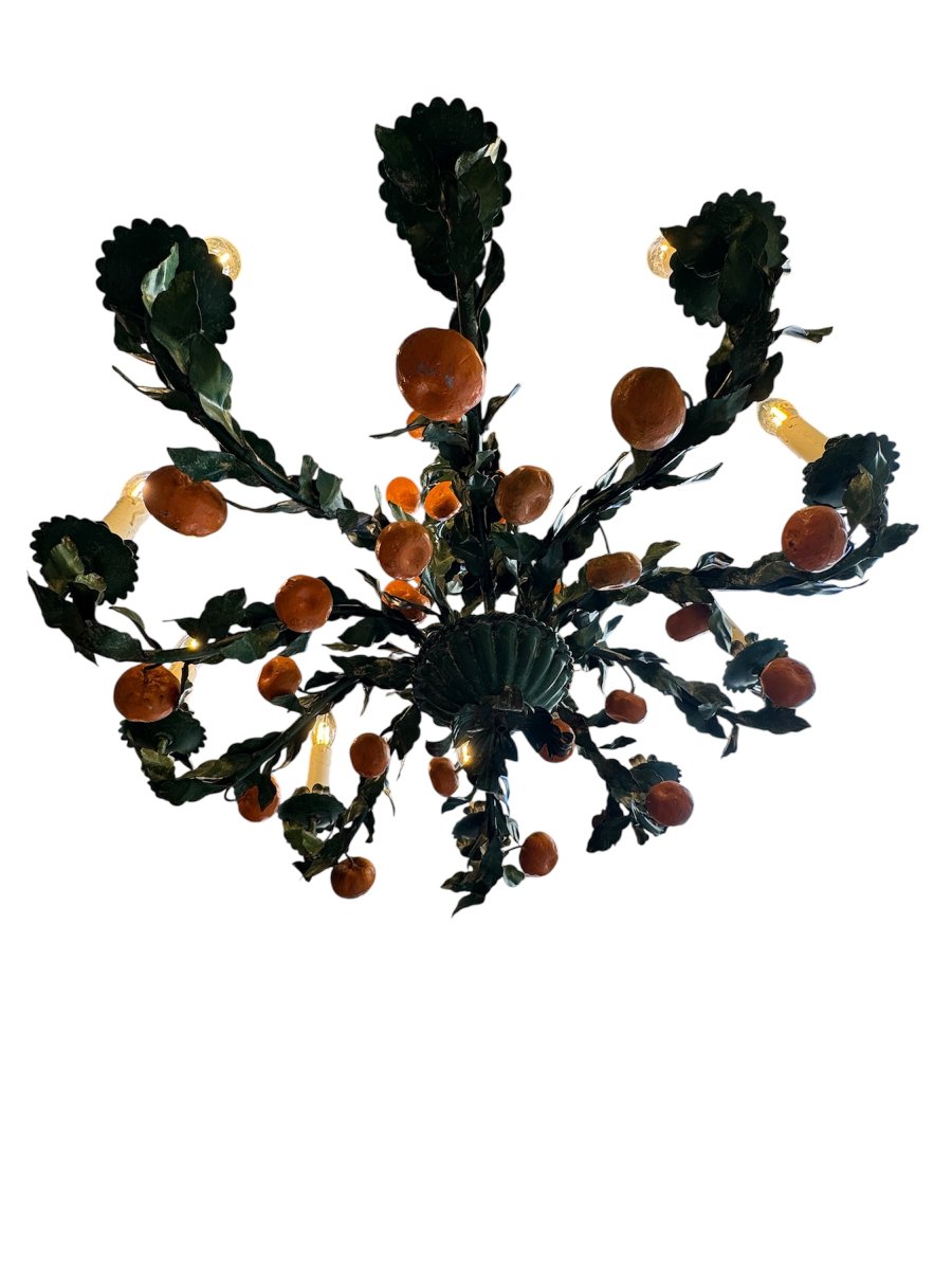 Lustre en fer aux oranges-photo-1