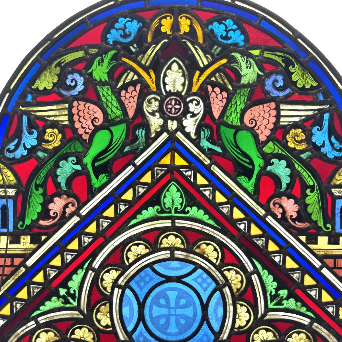 St. John The Baptist Stained-glass Window (h132 L65 Cm)-photo-4