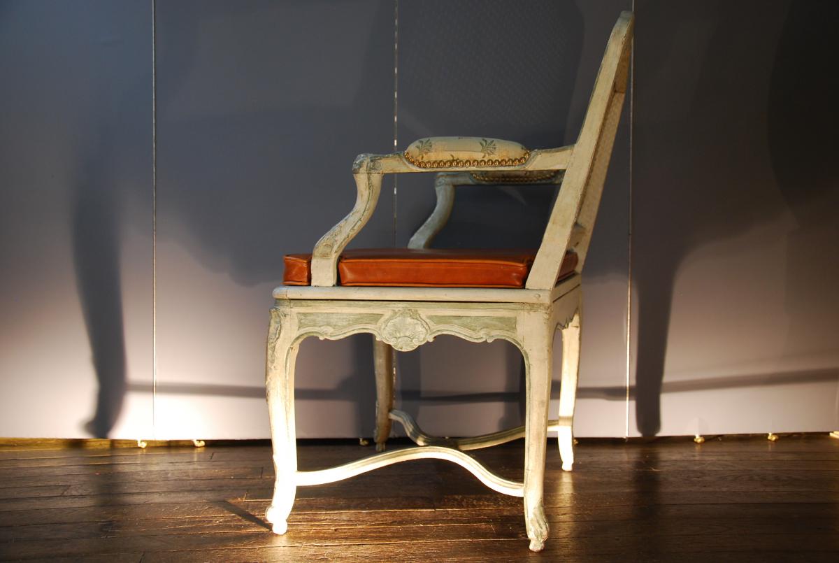 Fauteuil Canné Époque Régence (1715-1723)-photo-5