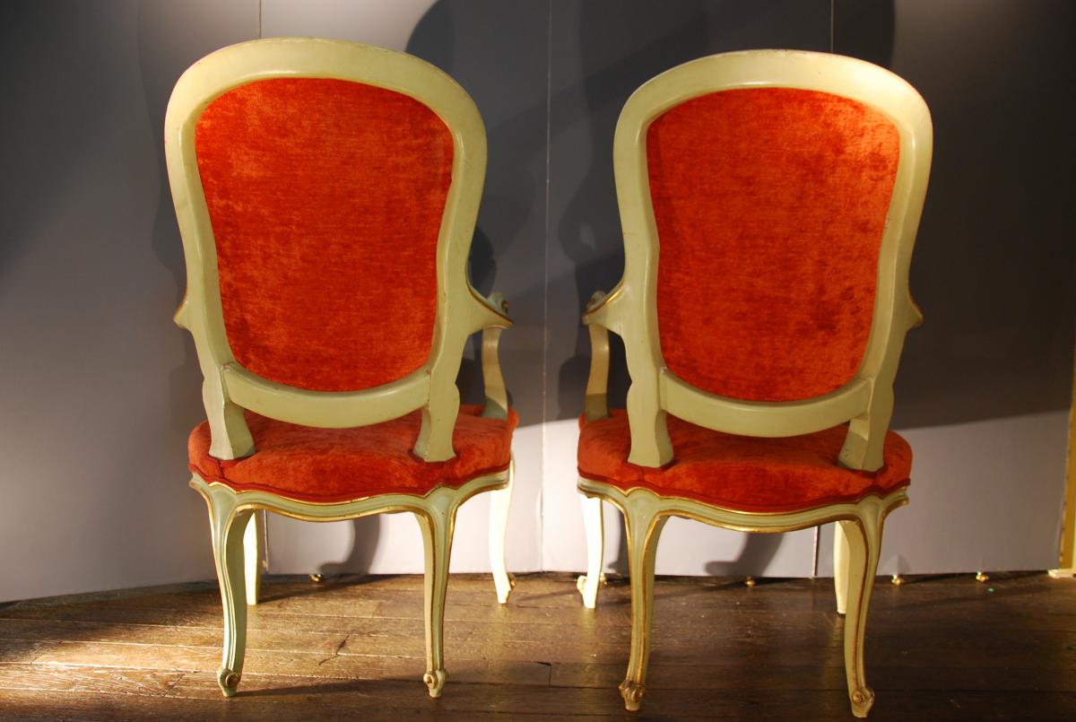 Pair Of Italian 19th Armchair-photo-1